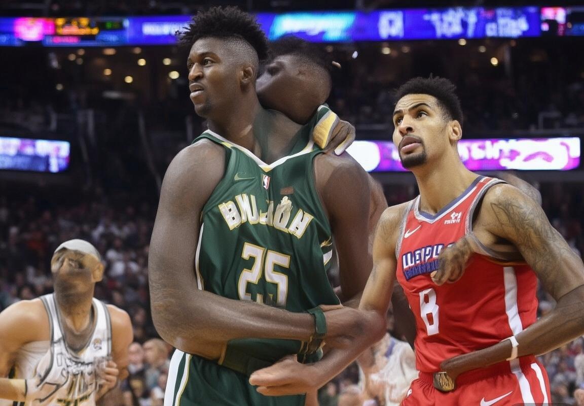 NBA焦点战：字母哥对莫兰特，雄鹿力克灰熊，双星闪耀对决解析(图2)